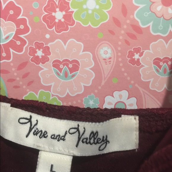 Vine and Valley burgundy thong bodysuit - Picture 4 of 5